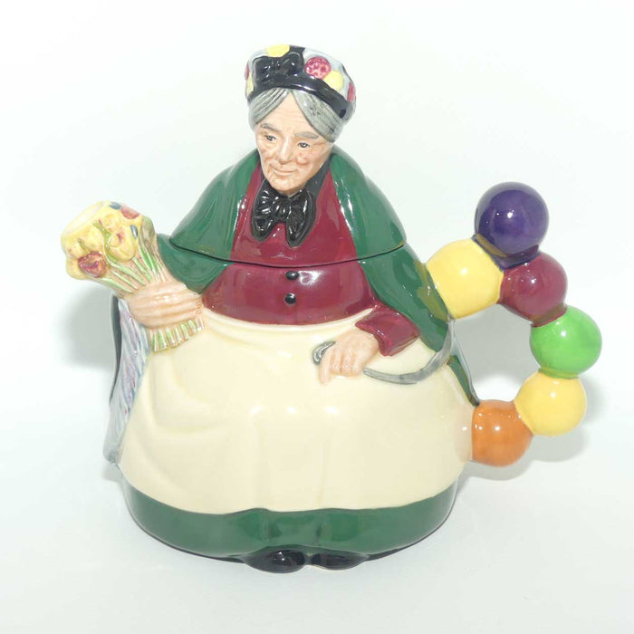 D6855 Royal Doulton character figure derivative | Old Balloon Seller tea pot | signed Michael Doulton