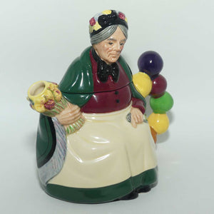 D6855 Royal Doulton character figure derivative | Old Balloon Seller tea pot | signed Michael Doulton