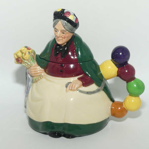 D6855 Royal Doulton character figure derivative | Old Balloon Seller tea pot | signed Michael Doulton