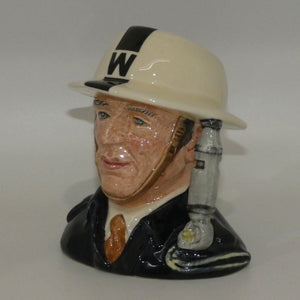 D6872 Royal Doulton small character jug ARP Warden