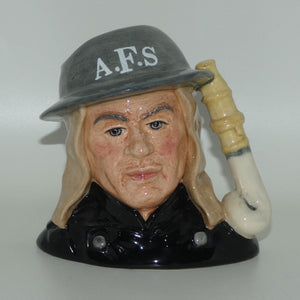 D6887 Royal Doulton small character jug Auxiliary Fireman