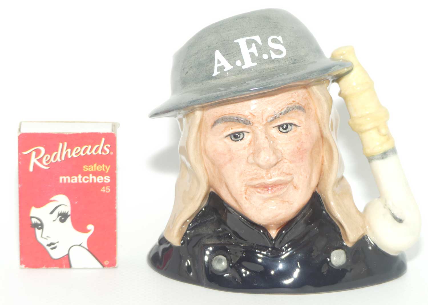 D6887 Royal Doulton small character jug Auxiliary Fireman