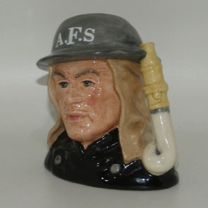 D6887 Royal Doulton small character jug Auxiliary Fireman