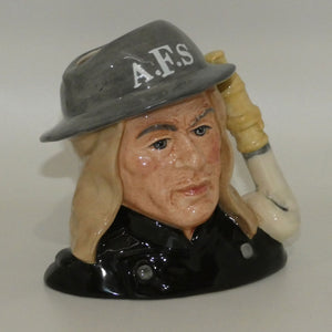 D6887 Royal Doulton small character jug Auxiliary Fireman