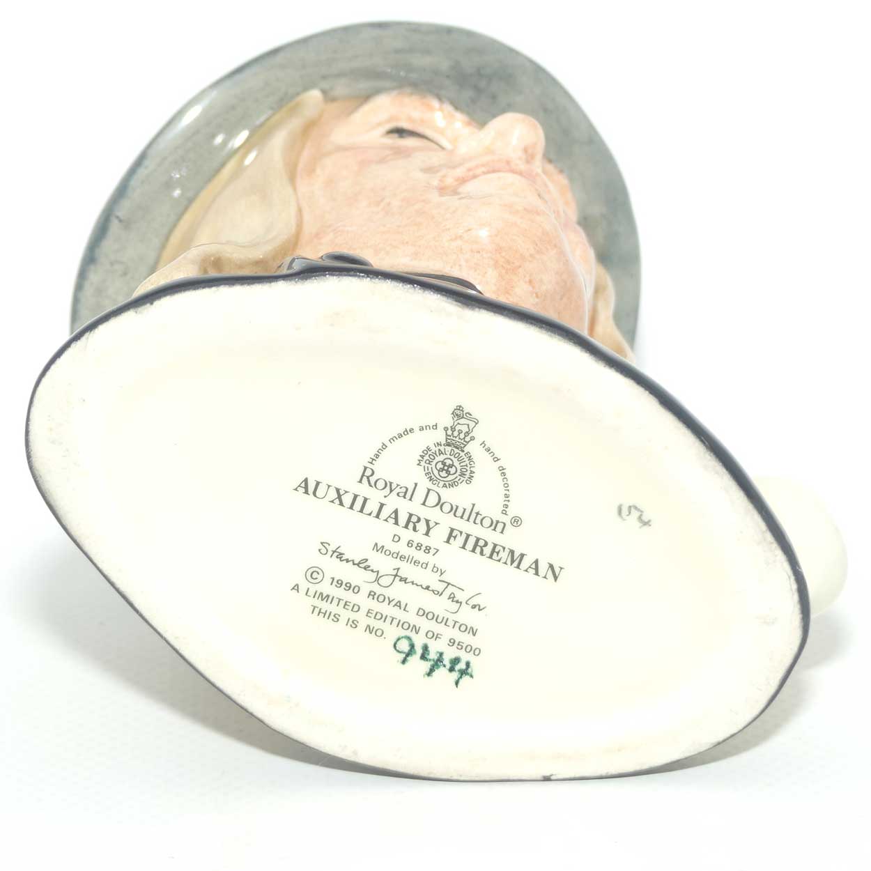 D6887 Royal Doulton small character jug Auxiliary Fireman