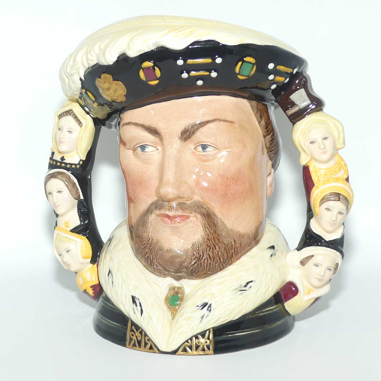 D6888 Royal Doulton large double handle character jug King Henry VIII | LE 111/1991