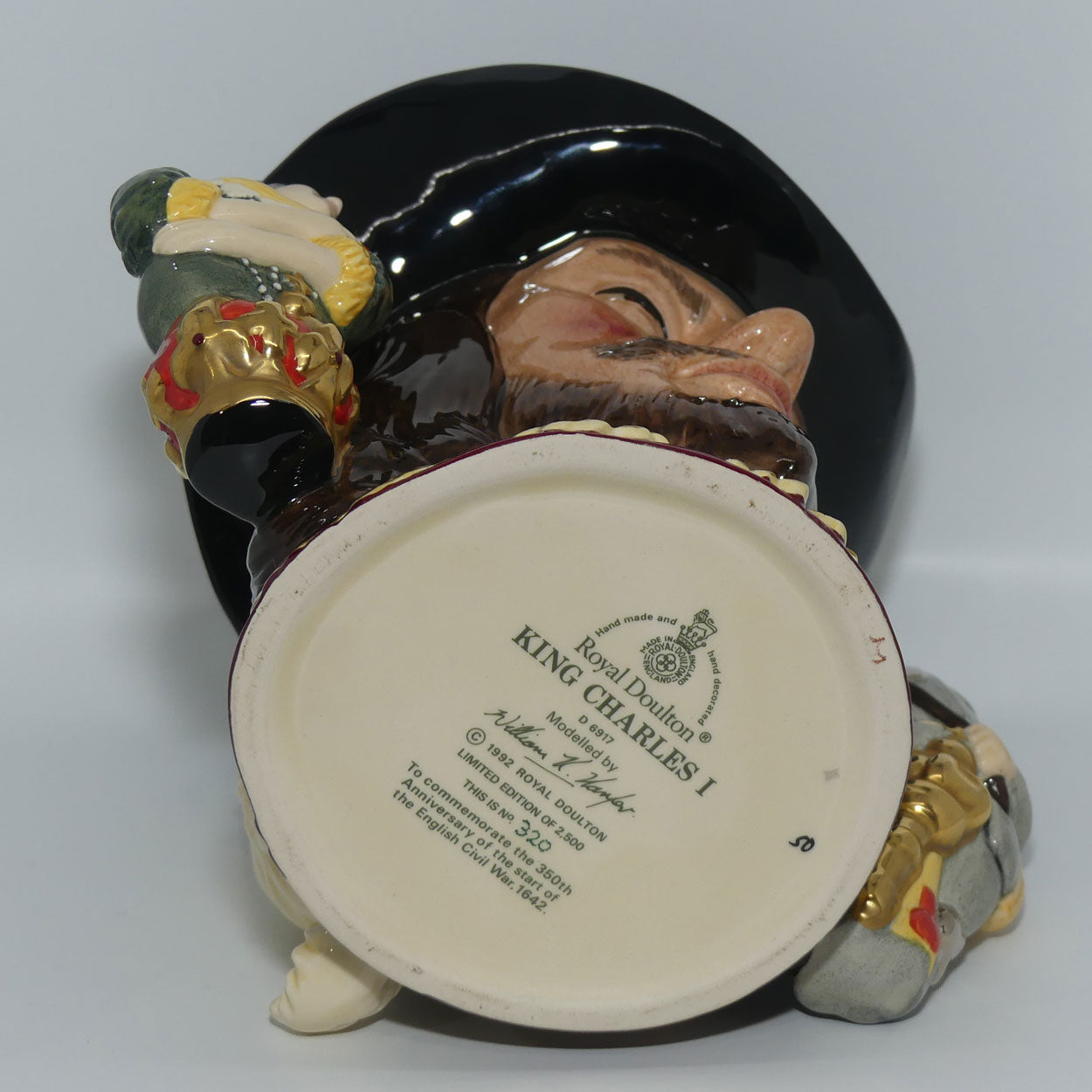 D6917 Royal Doulton large character jug King Charles I | LE 320/2500