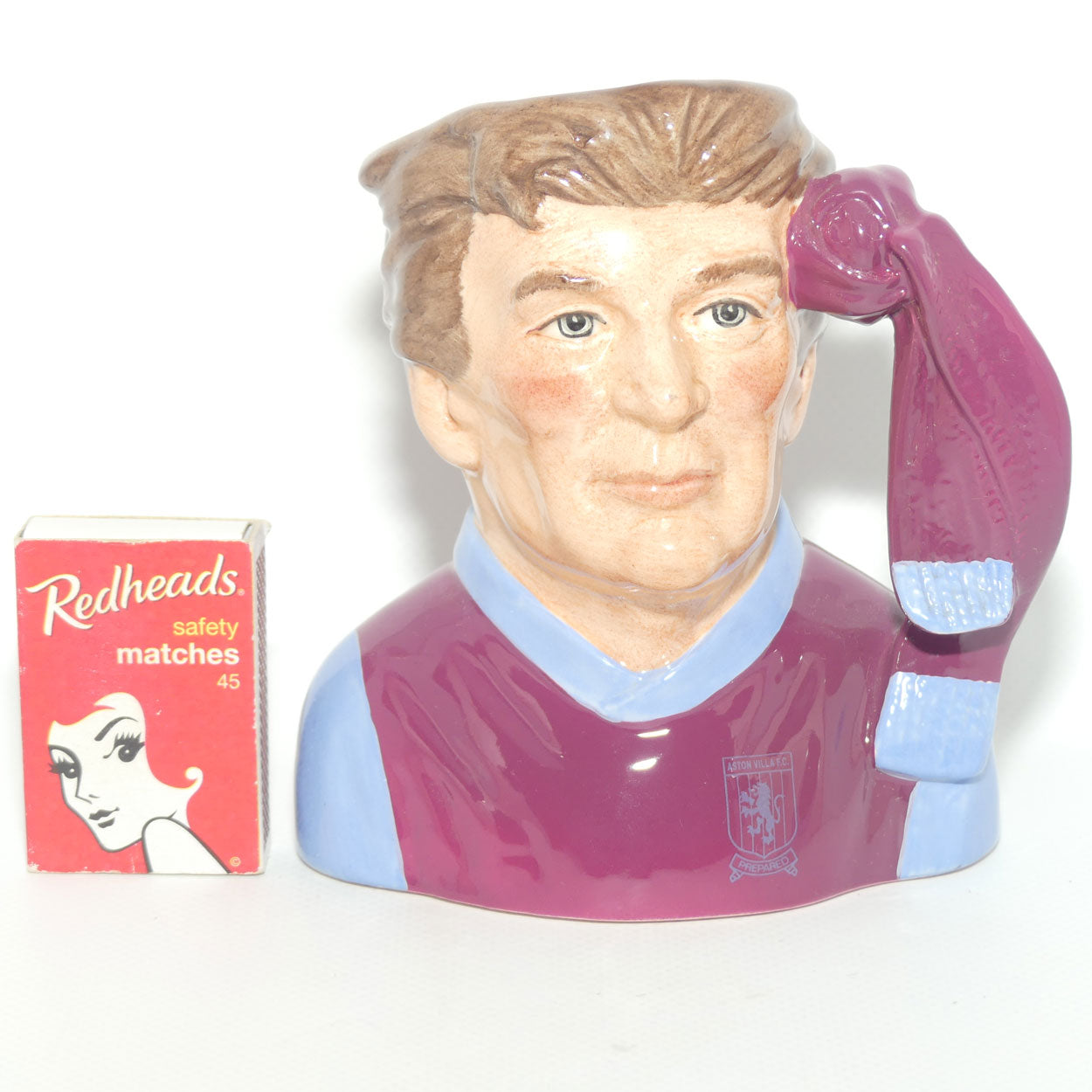 D6931 Royal Doulton small character jug Football Supporter Aston Villa
