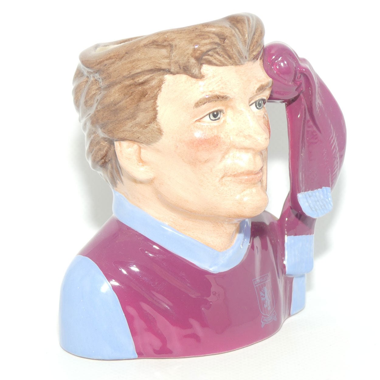 D6931 Royal Doulton small character jug Football Supporter Aston Villa