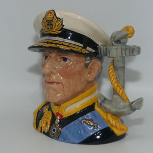 D6944 Royal Doulton large character jug Earl Mountbatten of Burma