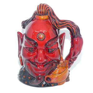 D6971 Royal Doulton large character jug Aladdin's Genie | Flambe 