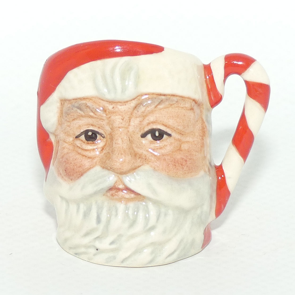 D6980 Royal Doulton tiny character jug Santa | Candy Cane handle