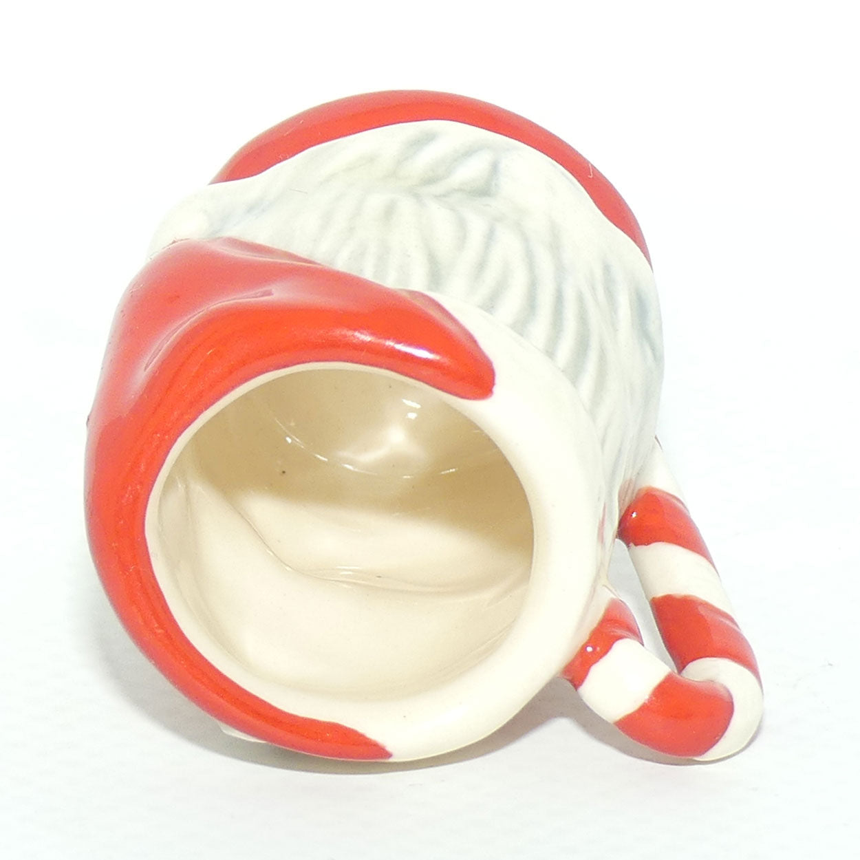 D6980 Royal Doulton tiny character jug Santa | Candy Cane handle