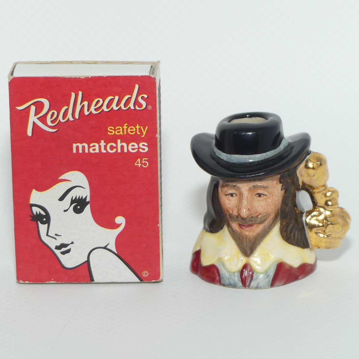 D6995 Royal Doulton tiny character jug Charles I | Kings and Queens of the Realm | LE91/2500