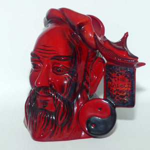 D7003 Royal Doulton large character jug Confucius | Flambe | LE 1125/1750