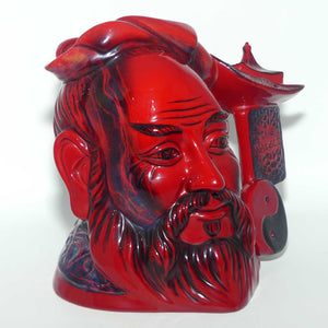 D7003 Royal Doulton large character jug Confucius | Flambe | LE 1125/1750