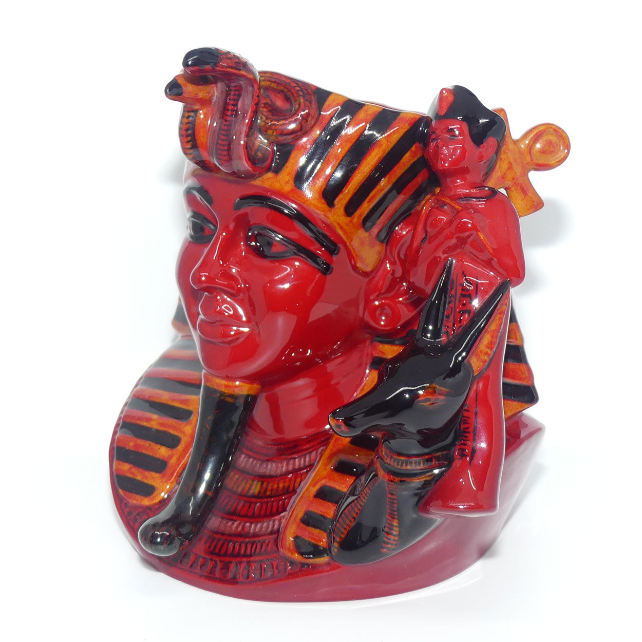 D7028 Royal Doulton large character jug The Pharaoh | Flambe