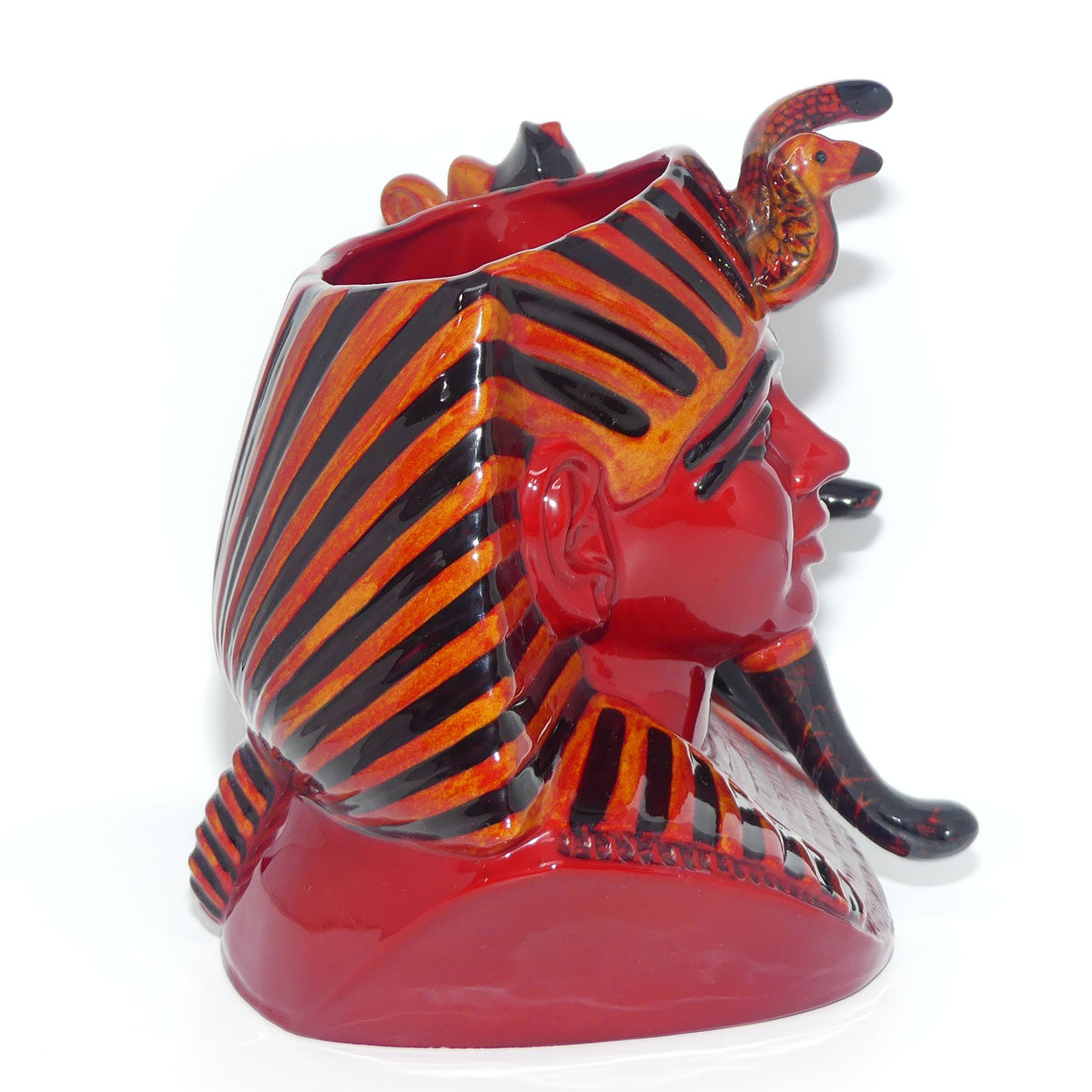 D7028 Royal Doulton large character jug The Pharaoh | Flambe