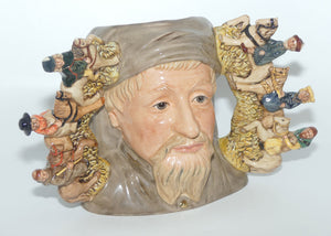 D7029 Royal Doulton large double handle character jug Geoffrey Chaucer | LE 734/1500