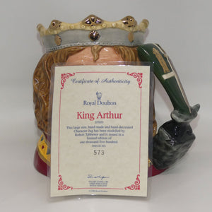 D7055 Royal Doulton large character jug King Arthur | Ltd Ed