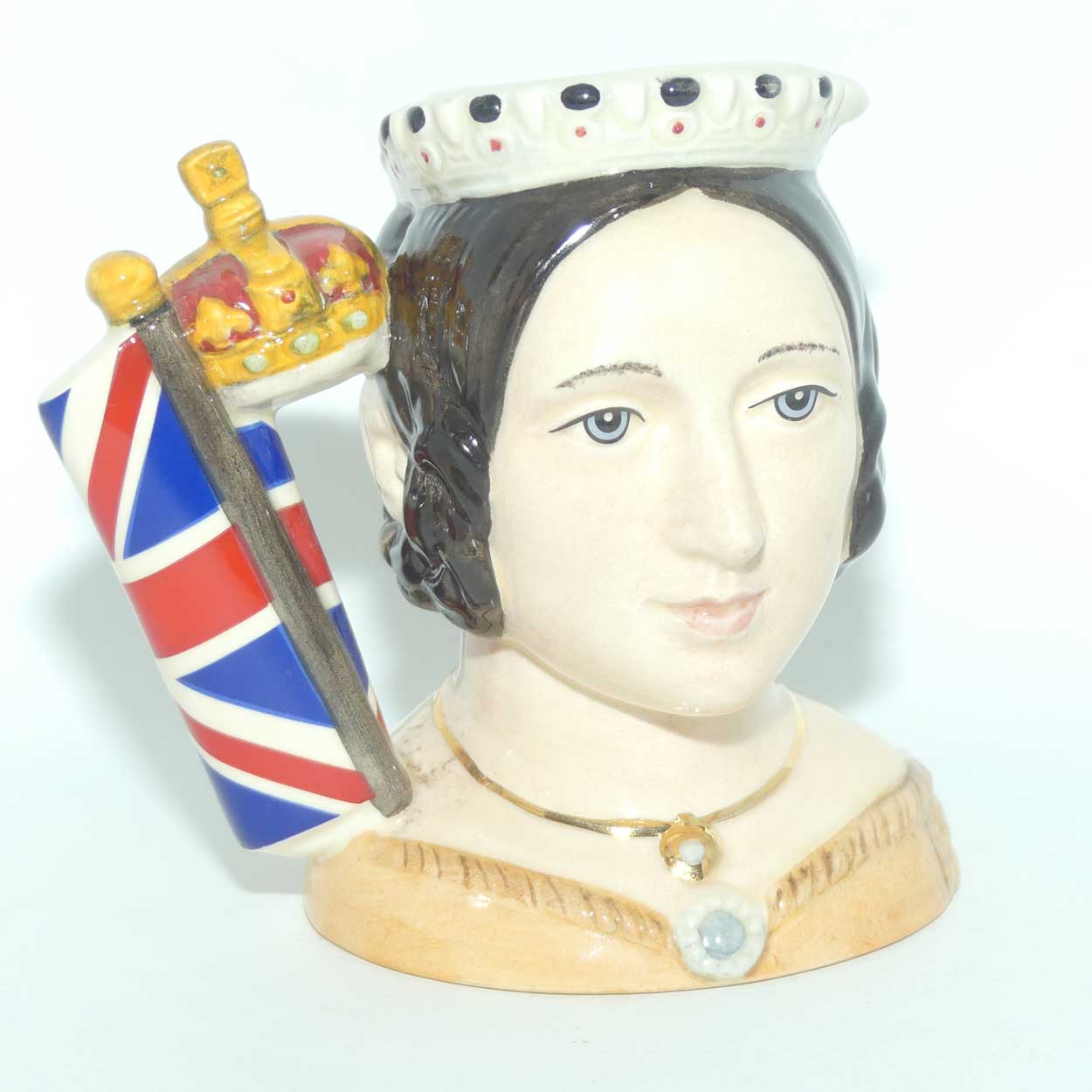 D7072 Royal Doulton small character jug Queen Victoria | LE 175/2500