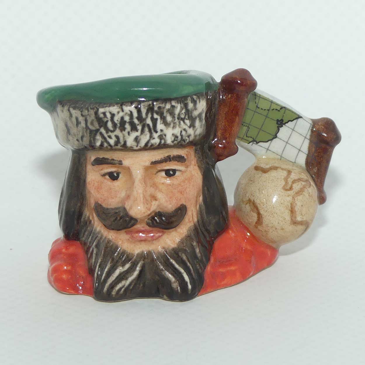 D7084 Royal Doulton tiny character jug Marco Polo | Explorers | LE1099