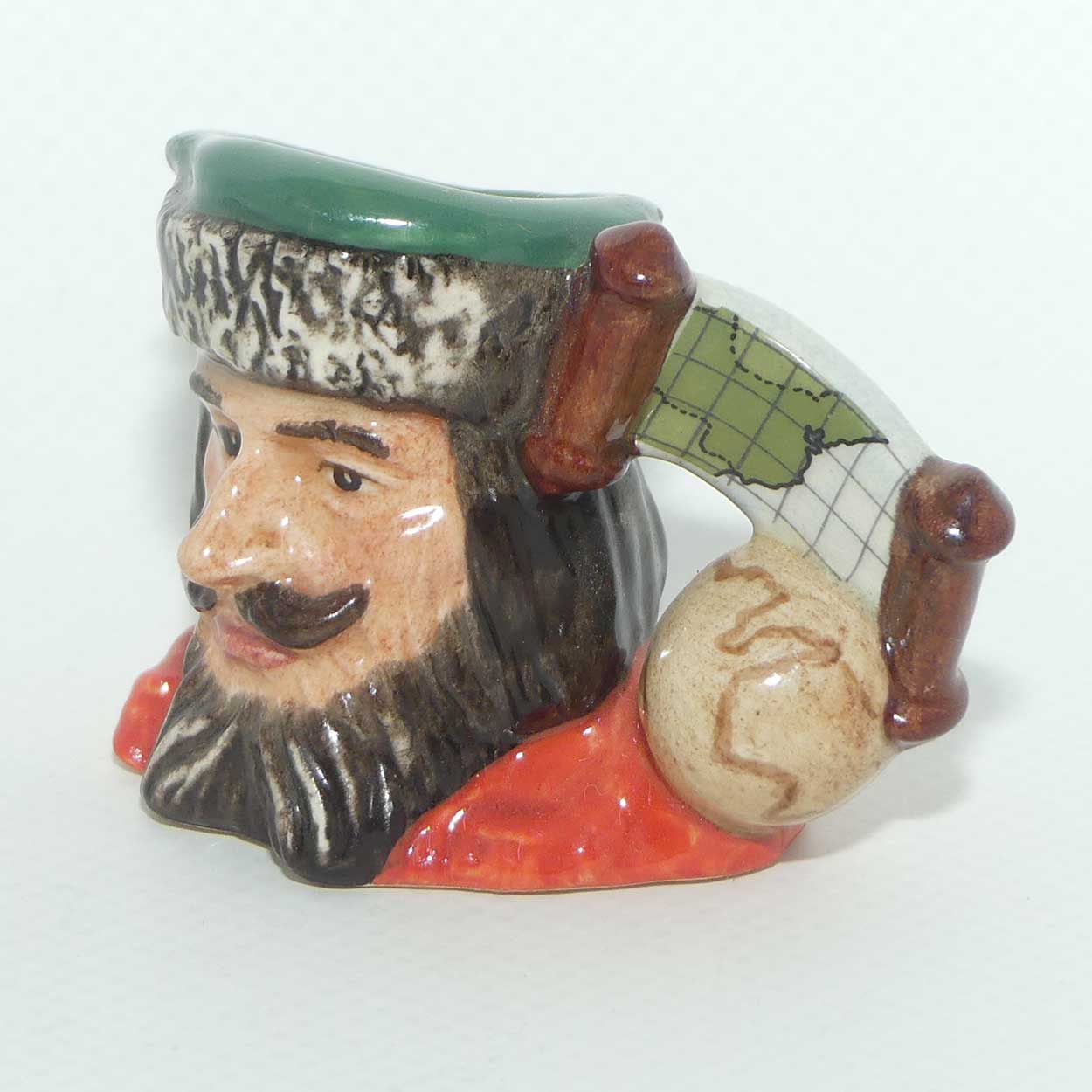 D7084 Royal Doulton tiny character jug Marco Polo | Explorers | LE1099