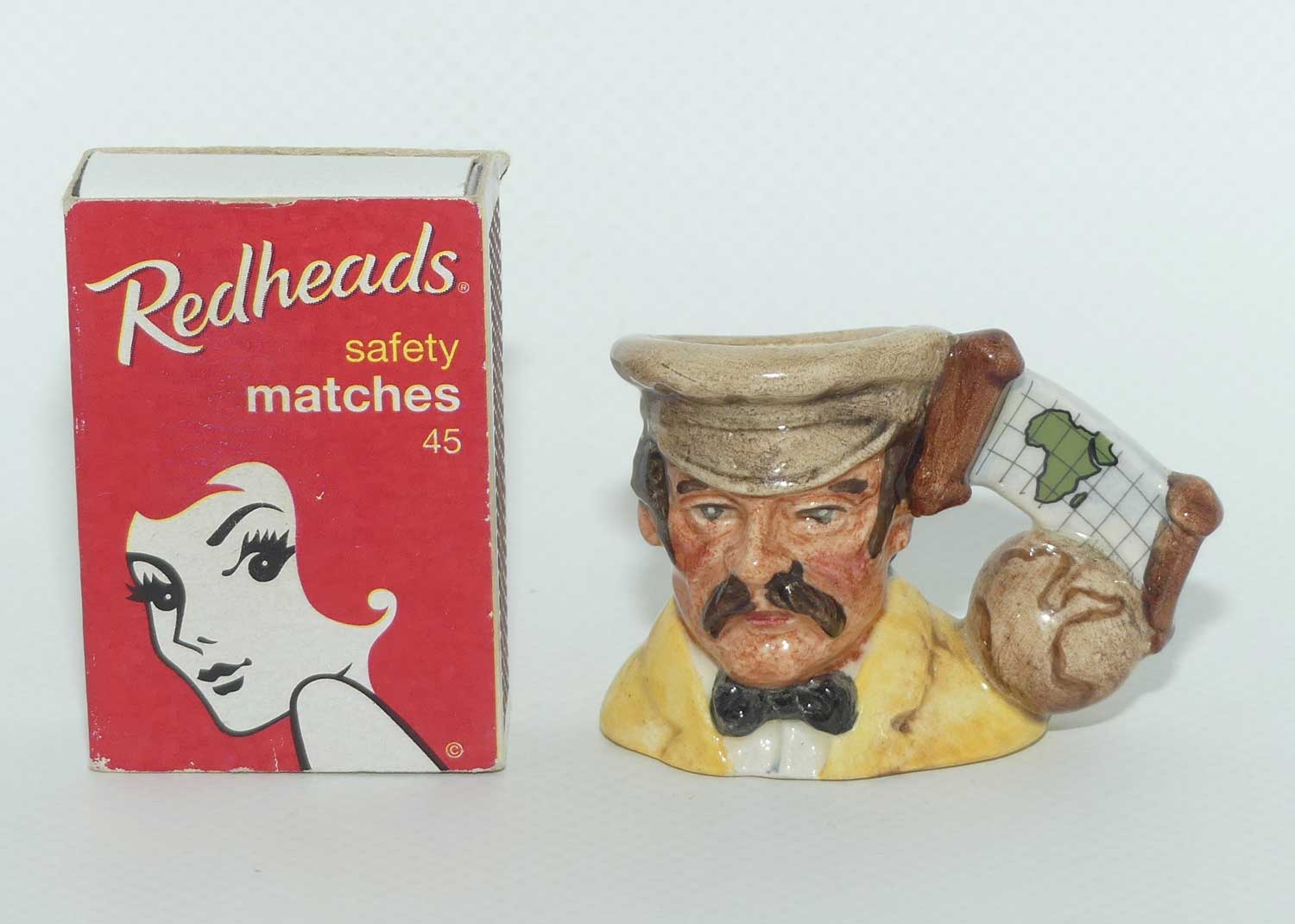 D7085 Royal Doulton tiny character jug Dr Livingstone | Explorers | LE1099