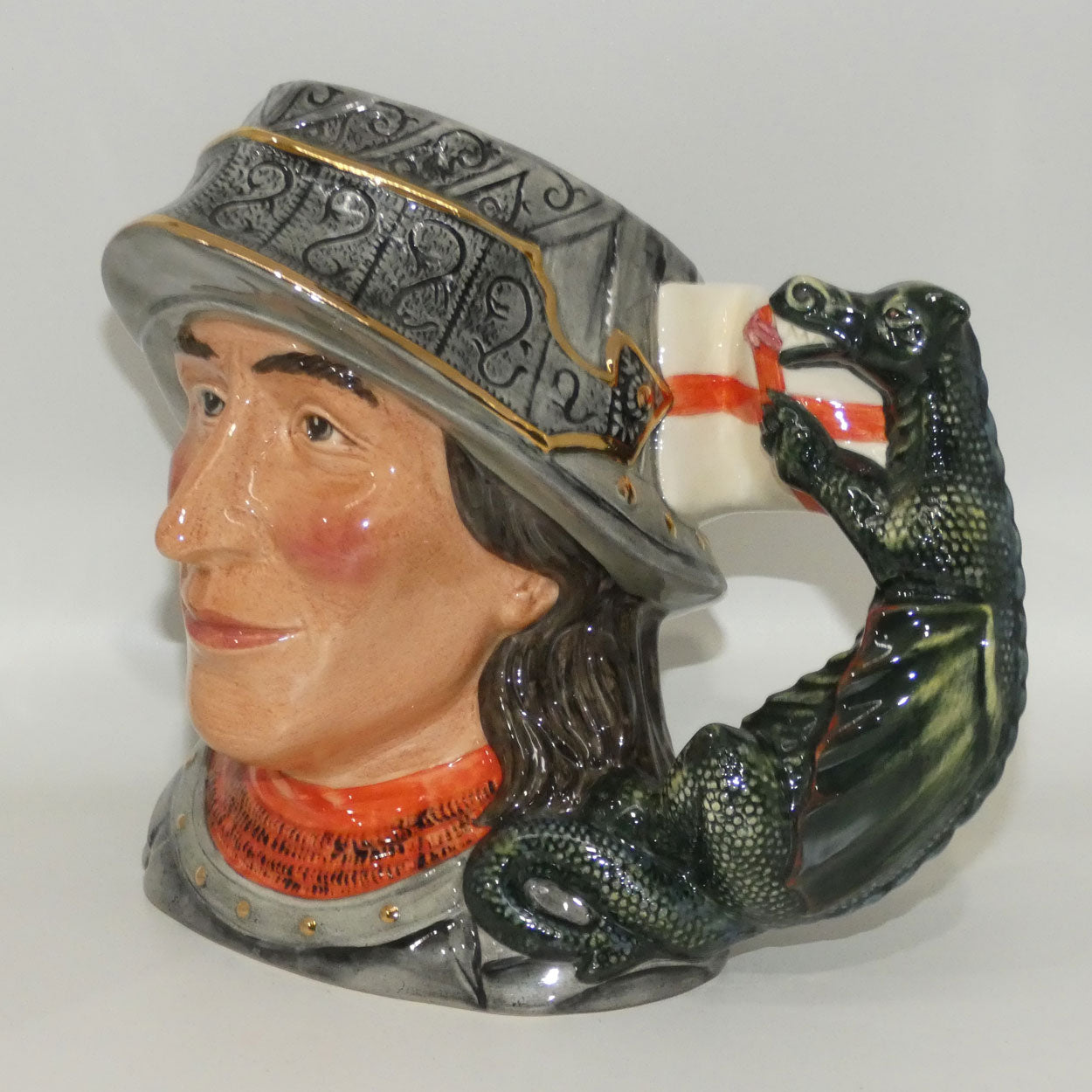 D7129 Royal Doulton large character jug St George | Ltd Ed
