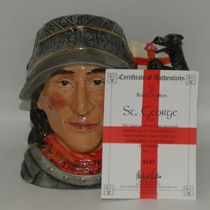 D7129 Royal Doulton large character jug St George | Ltd Ed