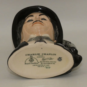 D7145 Royal Doulton small character jug Charlie Chaplin