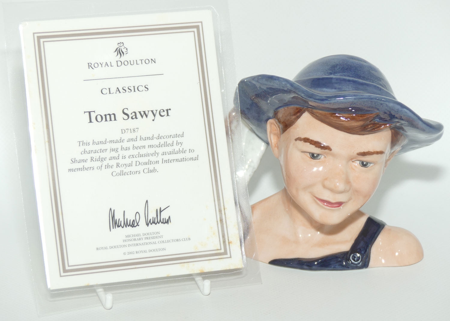 D7187 Royal Doulton small character jug Tom Sawyer  | + Cert