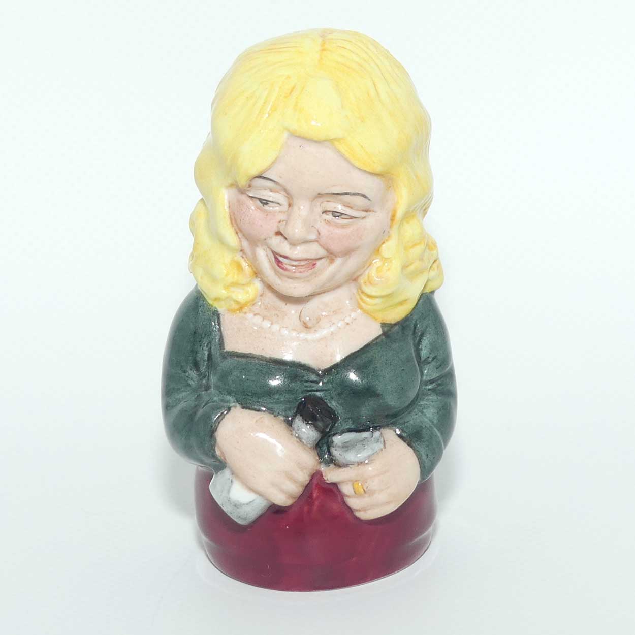D7190 Royal Doulton Doultonville Betty Bitters the Barmaid candle snuffer