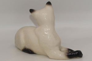 DA124 Royal Doulton Siamese Cat | Lying Looking Bac