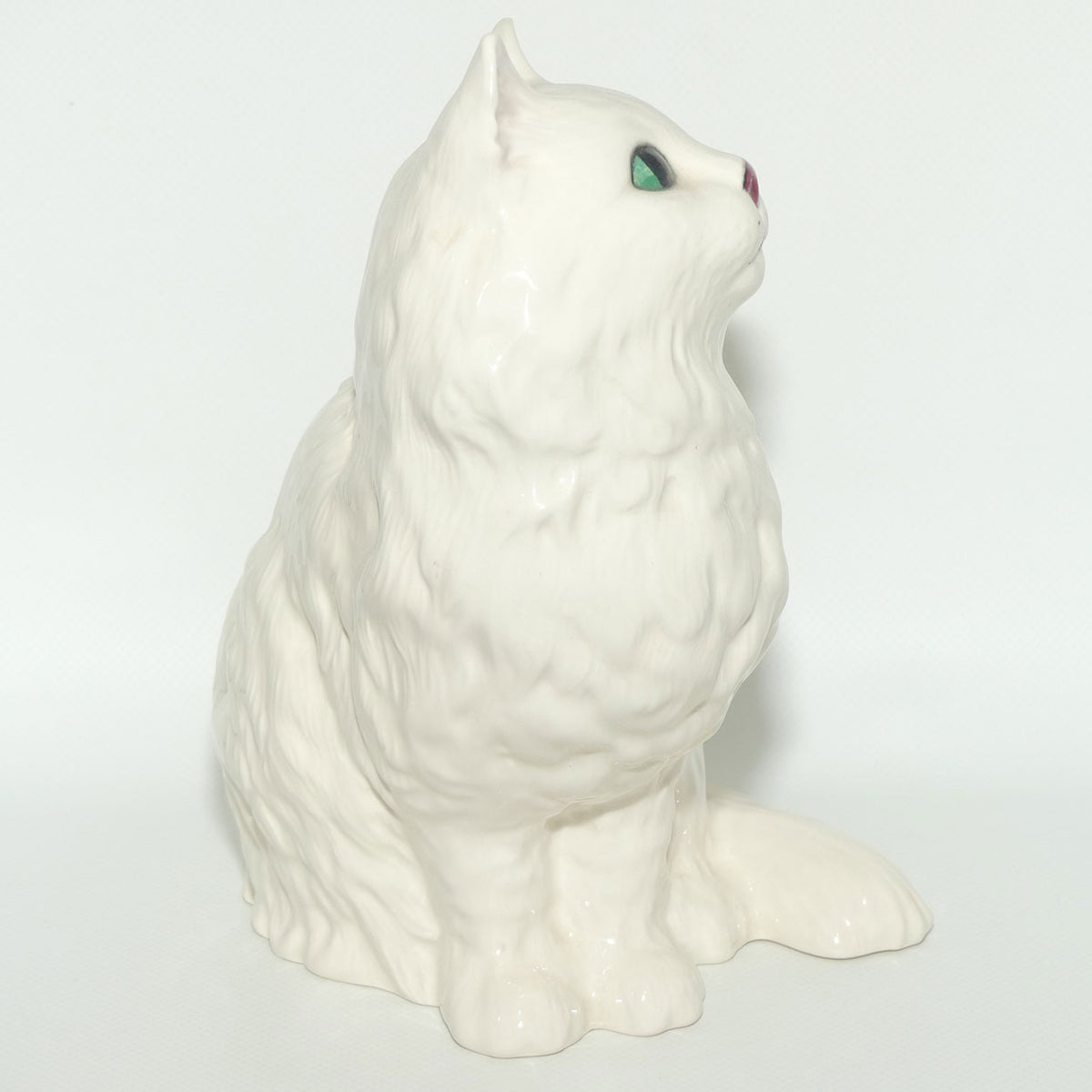 DA126 Royal Doulton Persian Cat | Seated | White | #1