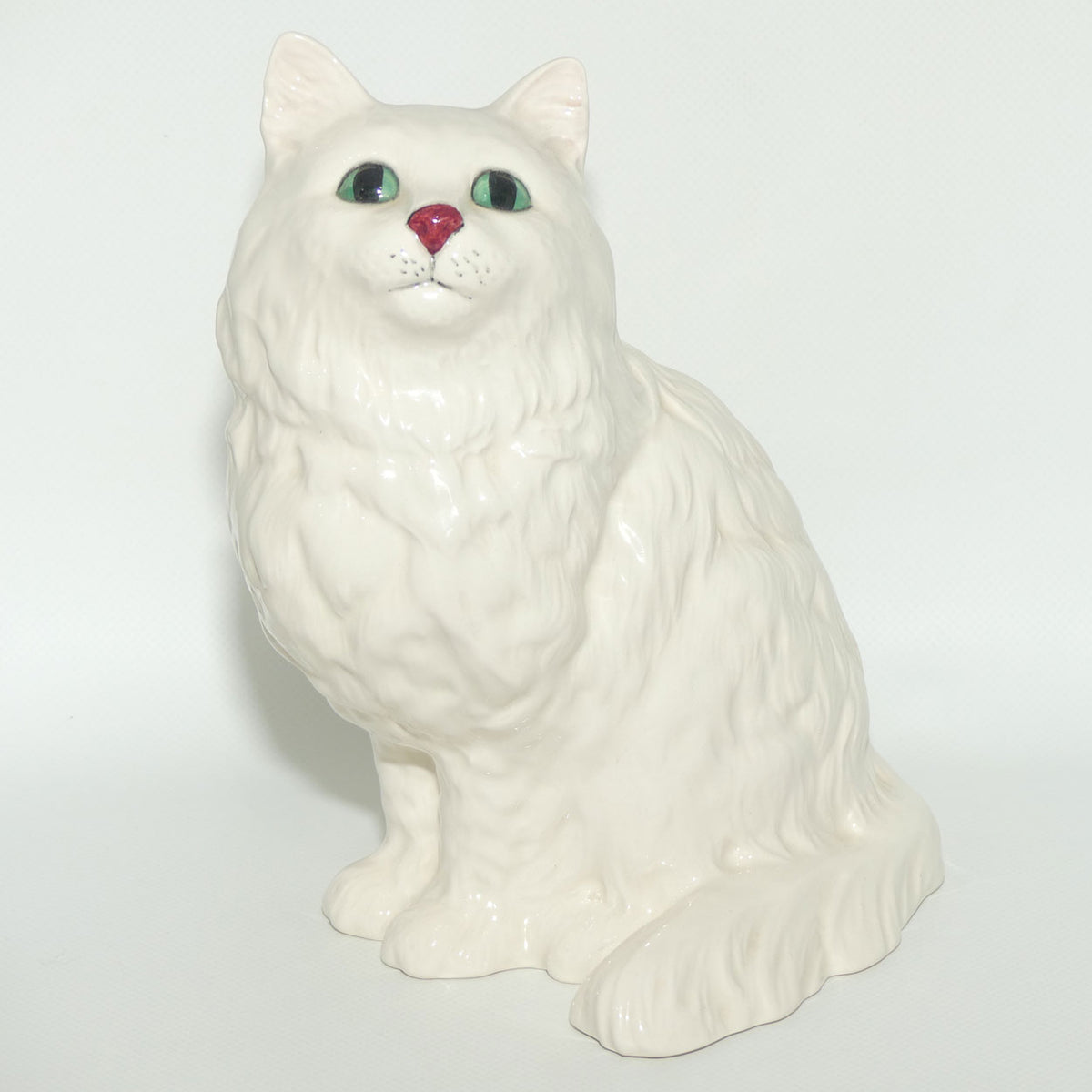DA126 Royal Doulton Persian Cat | Seated | White | #1