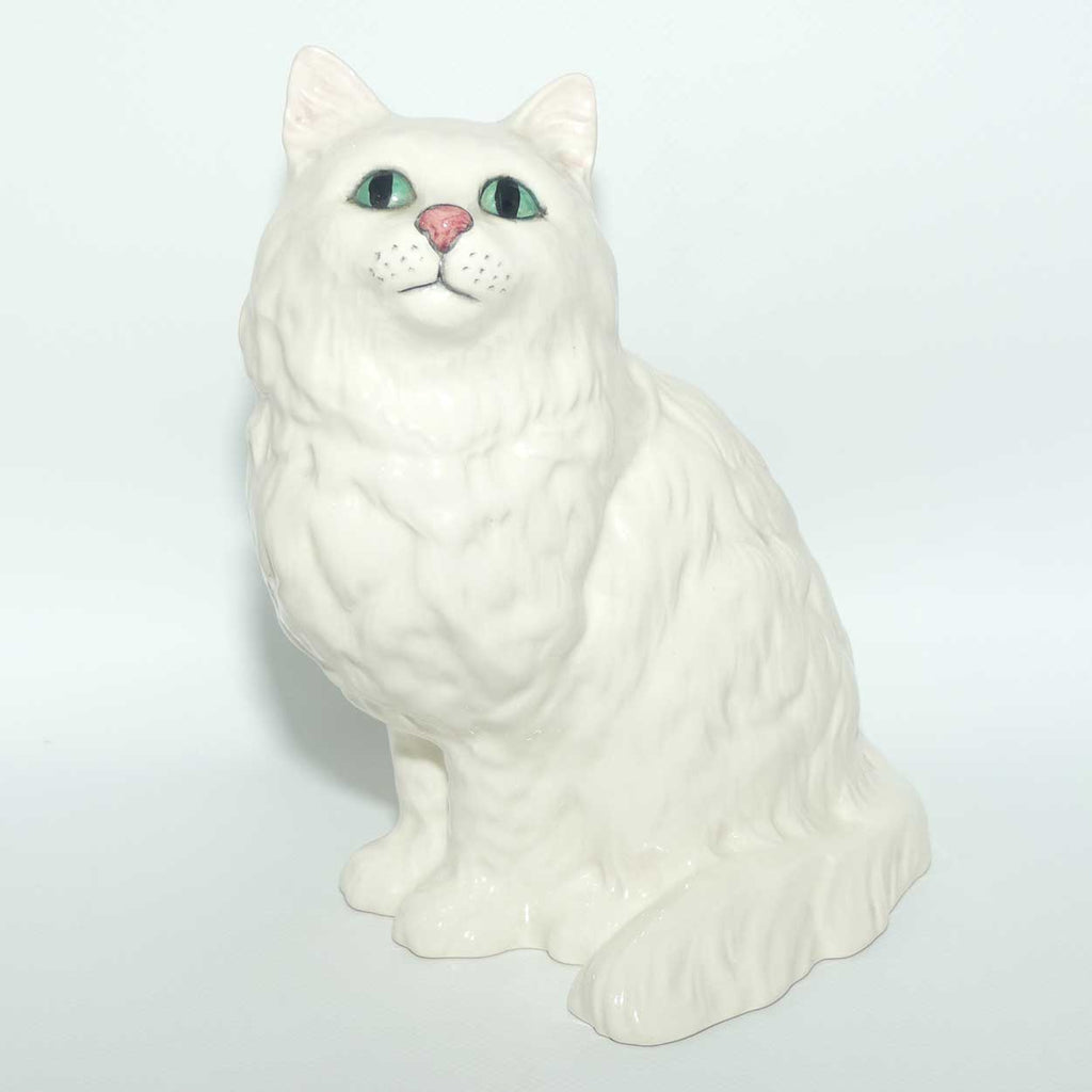 DA126 Royal Doulton Persian Cat | Seated | White | #2