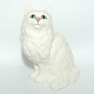 DA126 Royal Doulton Persian Cat | Seated | White | #2