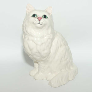 DA126 Royal Doulton Persian Cat | Seated | White | #2