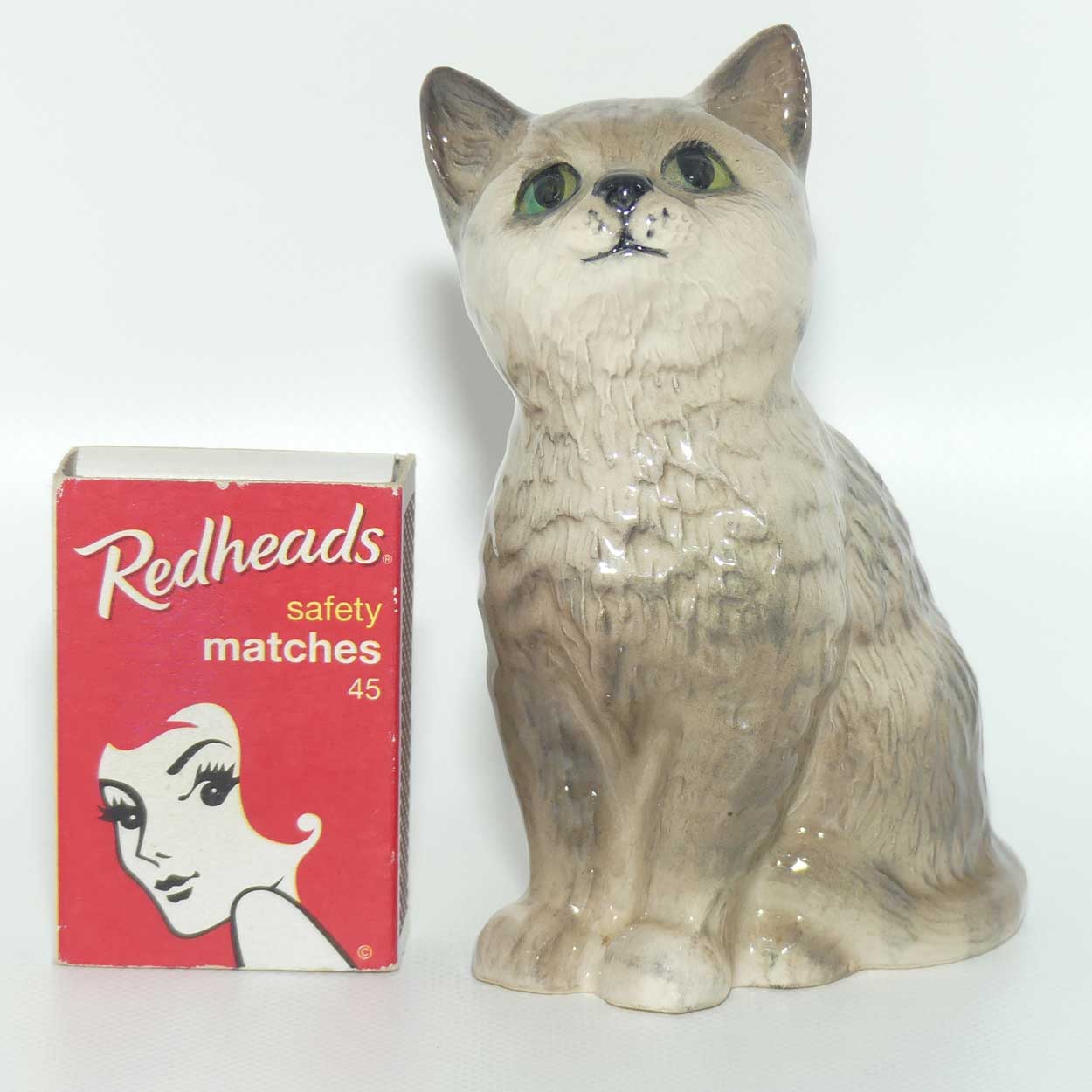 DA128 Royal Doulton Persian Kitten | Style Two | Grey