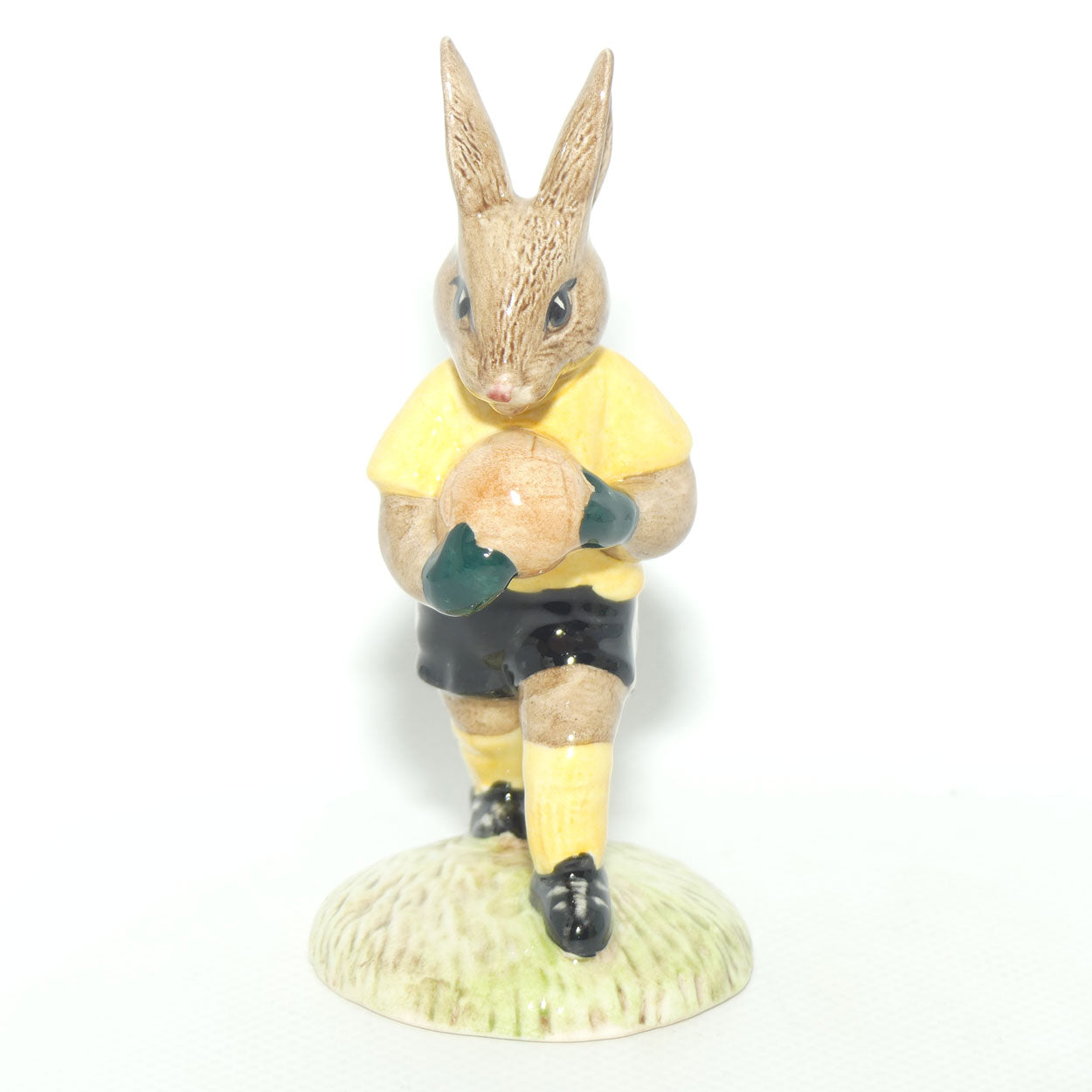 DB120-121 Royal Doulton Bunnykins Goalkeeper & Footballer set | Yellow/White 