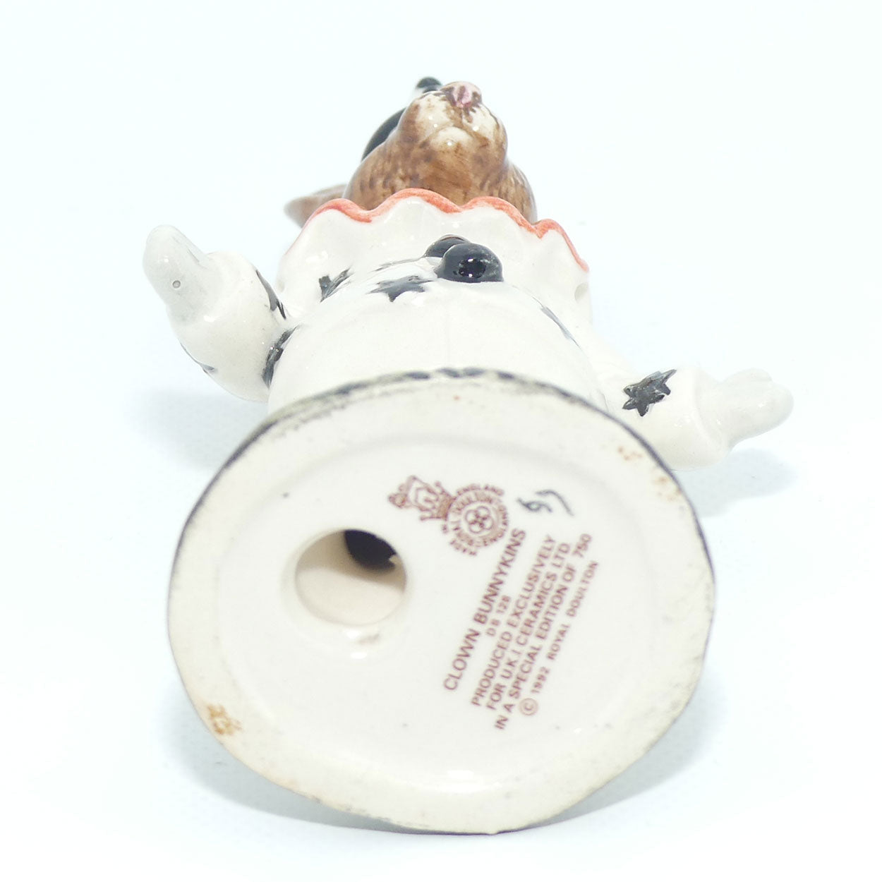 DB128 Royal Doulton Bunnykins Clown | Red Ruff | boxed