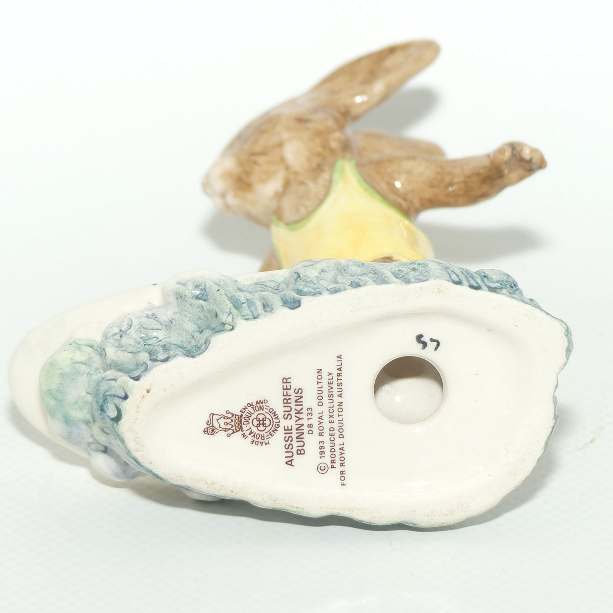 DB133 Royal Doulton Bunnykins Aussie Surfer | figure only