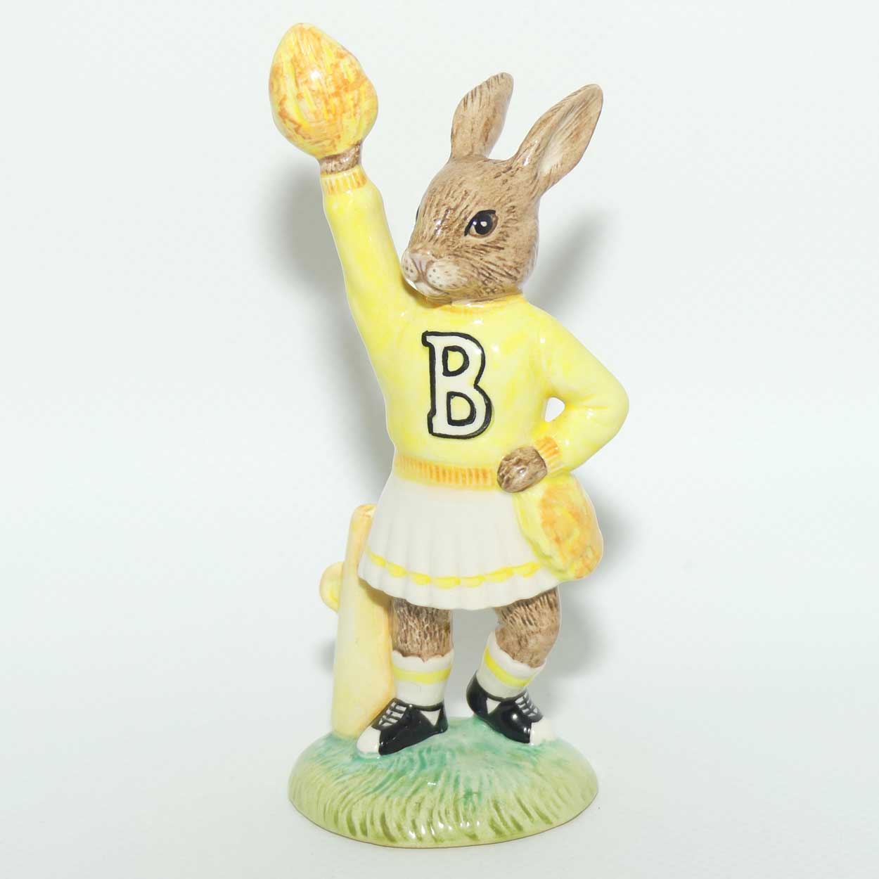 DB143 Royal Doulton Bunnykins Cheerleader | Yellow | Figure only | LE