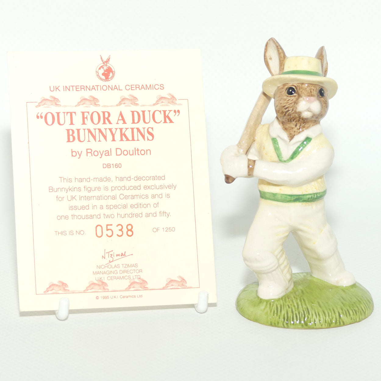 DB160 Royal Doulton Bunnykins Out for a Duck | LE538/1250 | Box + Cert