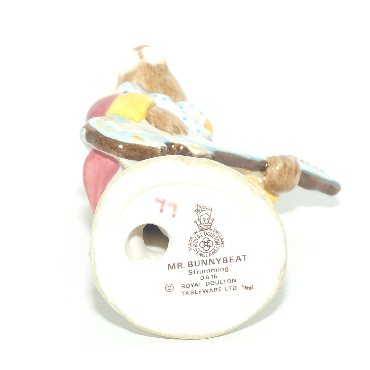 DB016 Royal Doulton Bunnykins Mr Bunnybeat Strumming | BK2 | Boxed