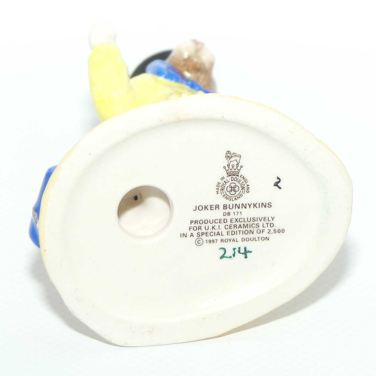 DB171 Royal Doulton Bunnykins Joker | LE214/2500 | box + Cert