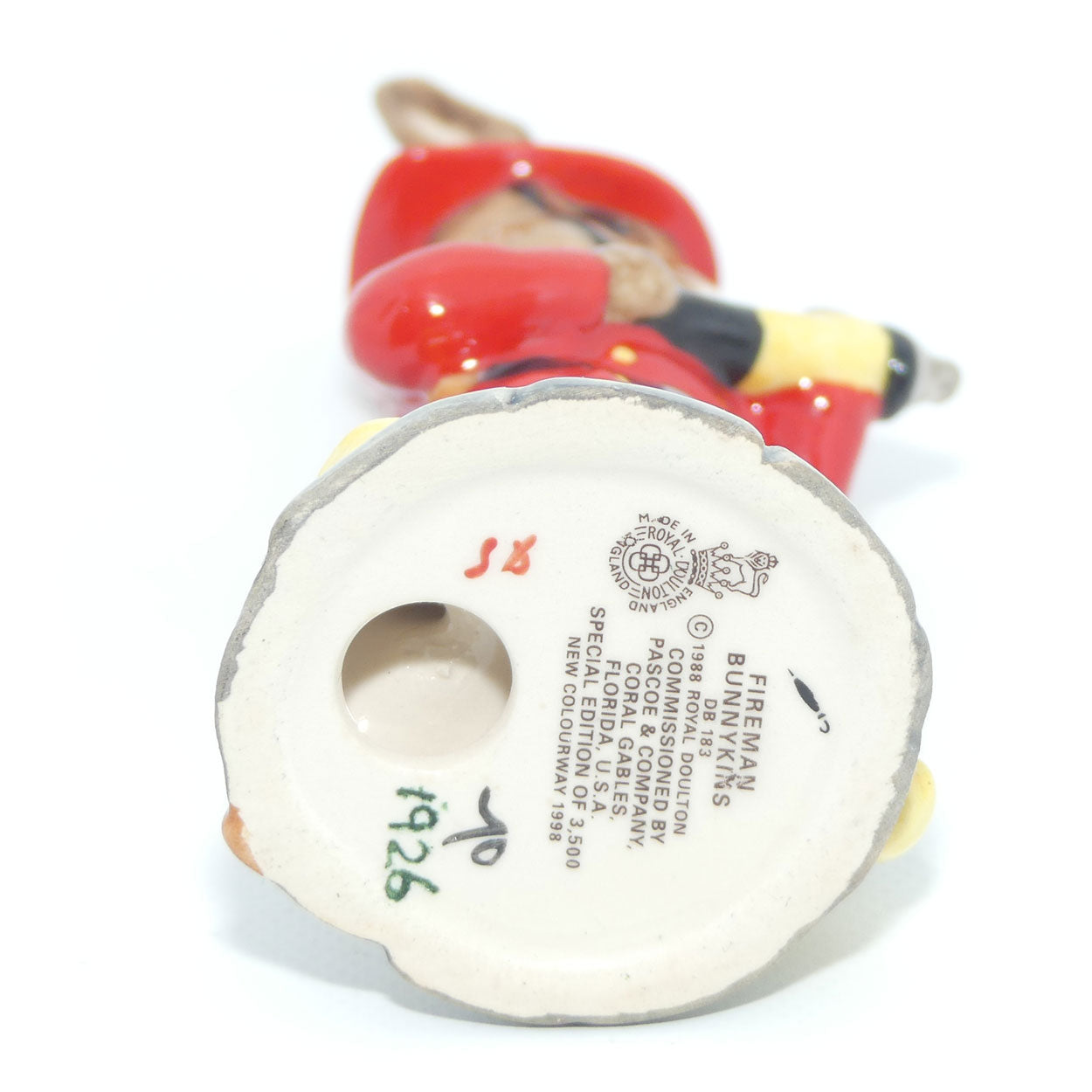 DB183 Royal Doulton Bunnykins Fireman | LE1926/3000