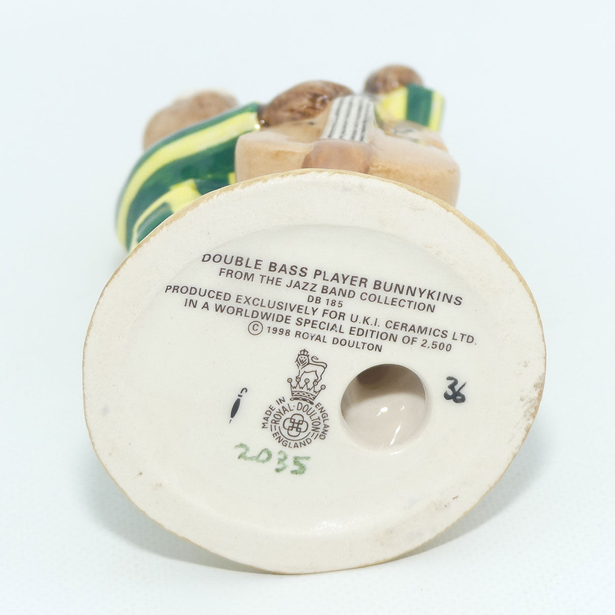 DB185 Royal Doulton Bunnykins Double Bass Player | LE2035/2500 | + Cert | no box