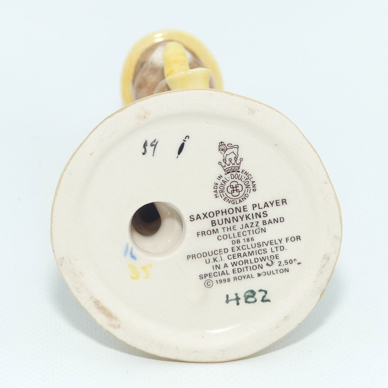 DB186 Royal Doulton Bunnykins Saxophone Player | LE482/2500 | figure only